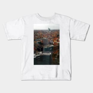 Aerial View of Central Milan Kids T-Shirt